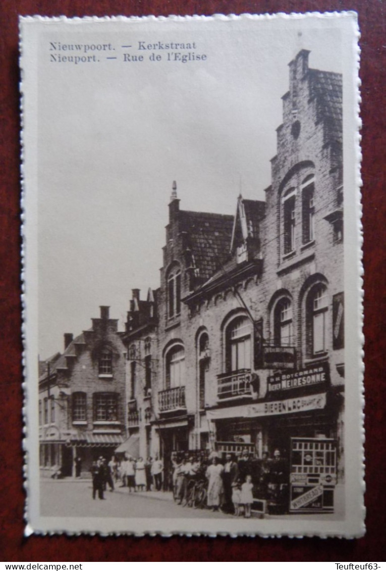 Cpsm Nieuport : Rue De L'église - Kerkstraat - Nieuwpoort