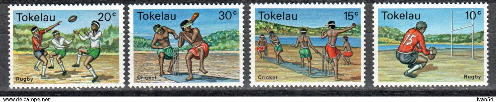 TOKELAU 69-72 **  MNH (1979) - Rugby - Cricket - Tokelau