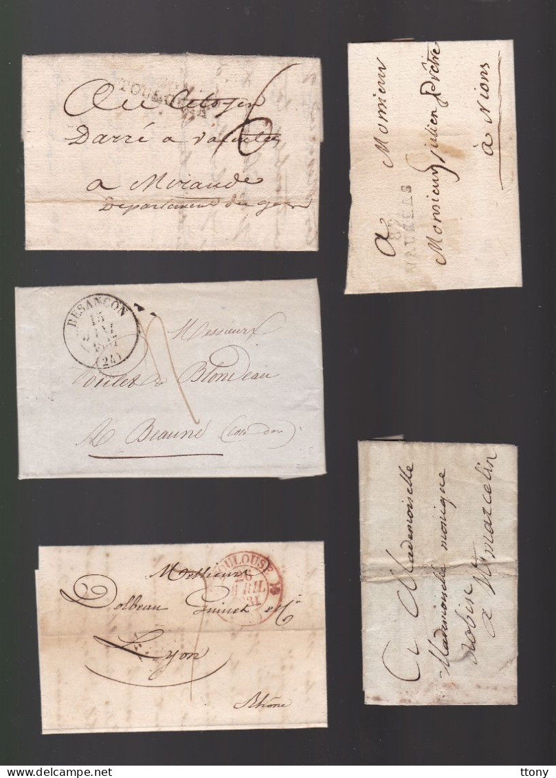 Un Lot De 15 Lettres Ou Enveloppe  Type : Sage &   Napoléon III  &  Précurseurs  Marques Postales - 1849-1876: Classic Period