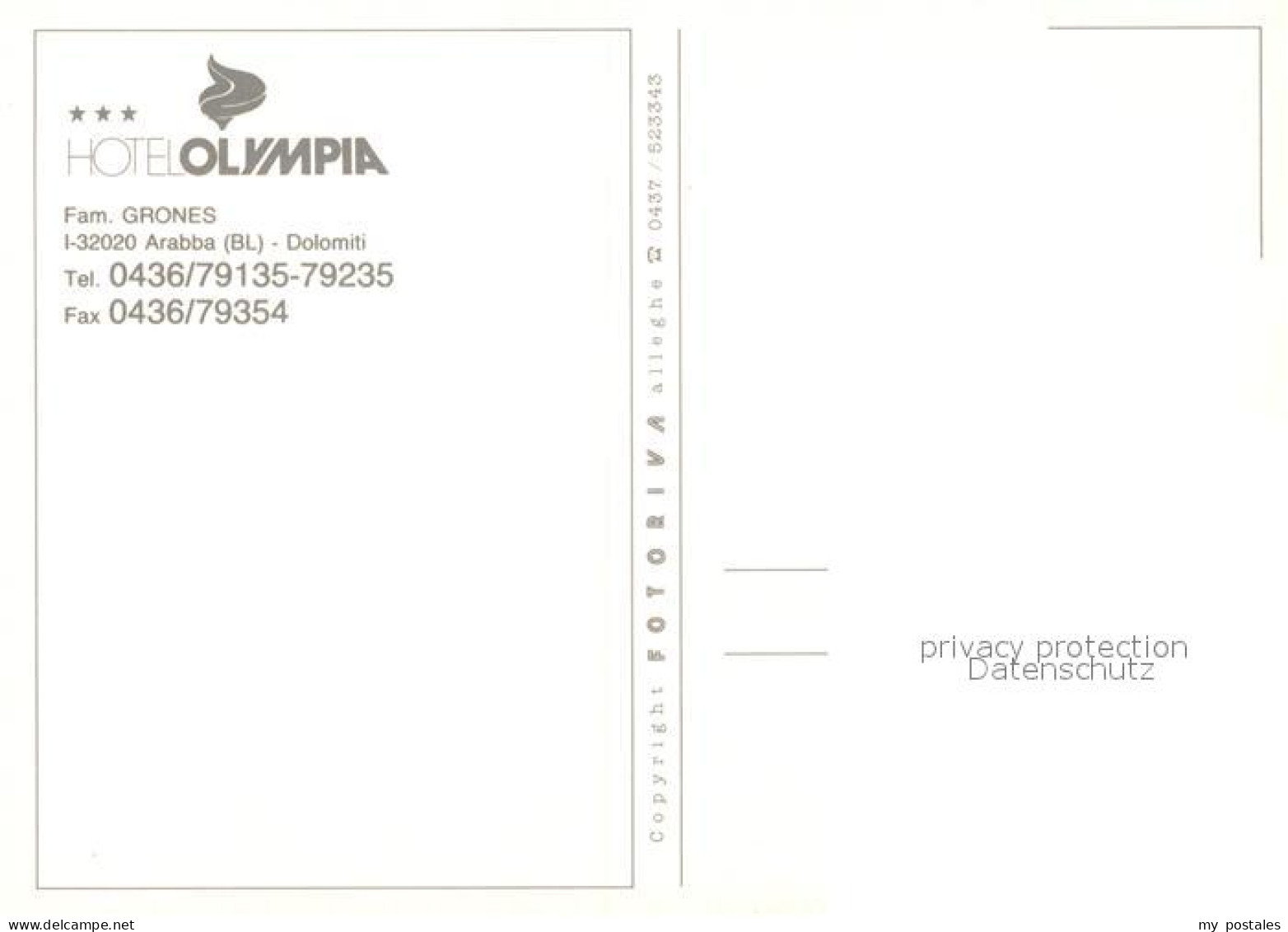 73091712 Arabba Dolomiten Hotel Olympa Firenze - Other & Unclassified
