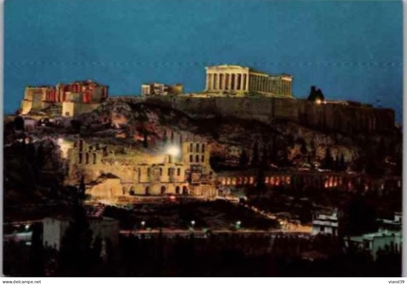 ATHENES.  -  L'Acropole Illuminée - Greece
