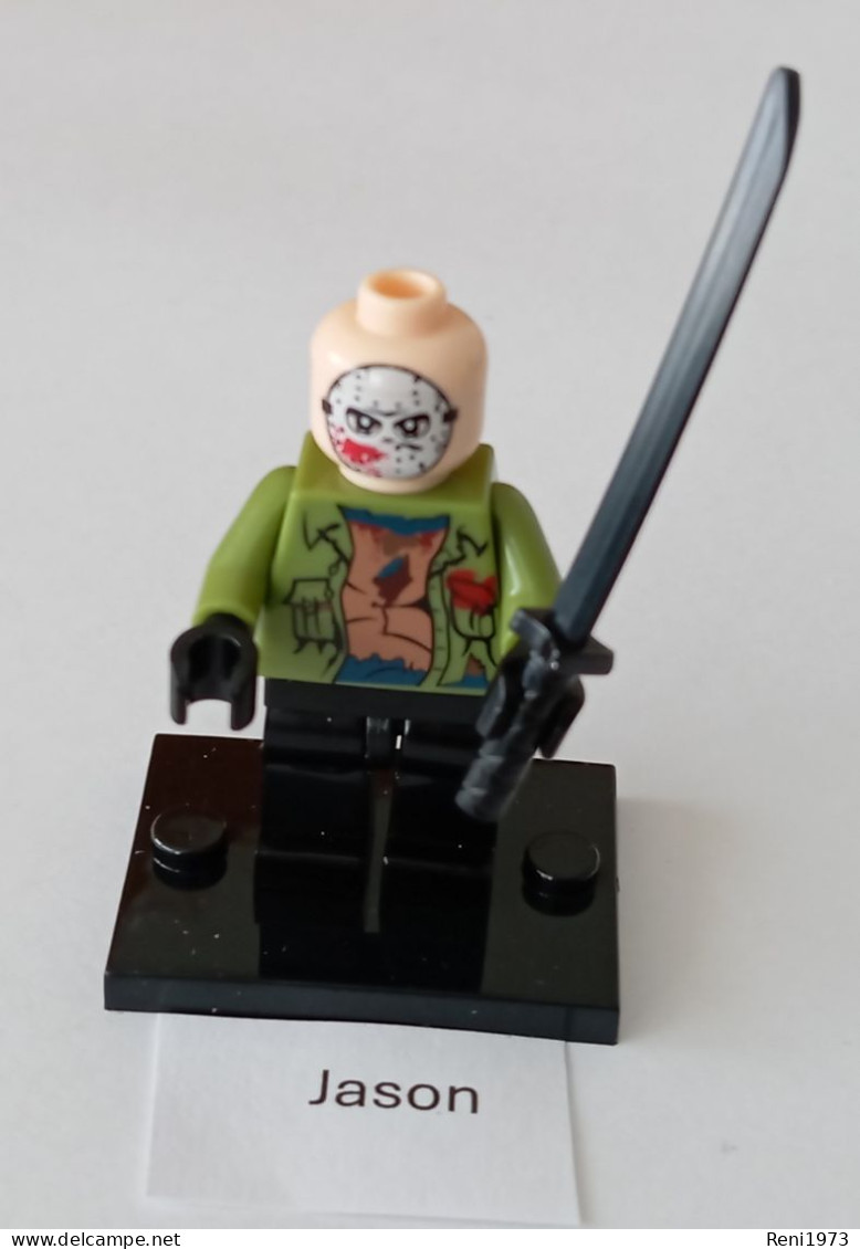 Horror Figur Jason, Mini-Steckfigur, Lego-Komp. - Andere & Zonder Classificatie