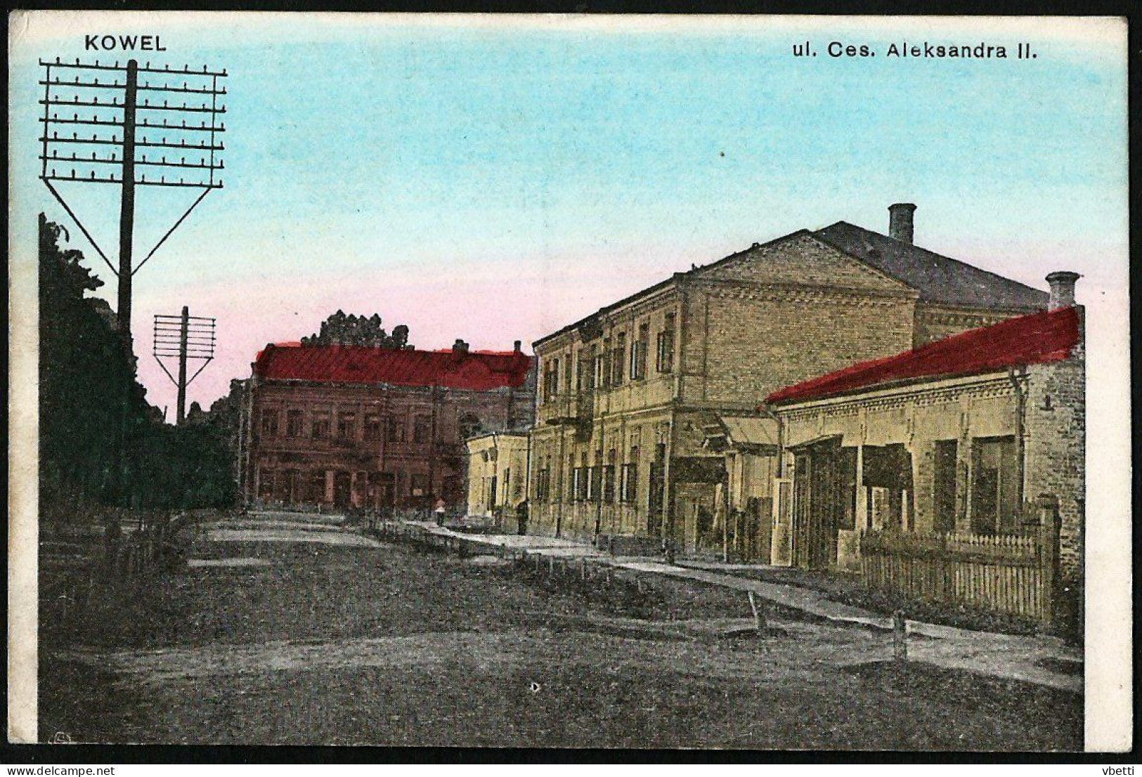 Ukraine - Volyn Oblast: Kowel (Kovel), Ulica Ces. Aleksandra II.   1916 - Oekraïne