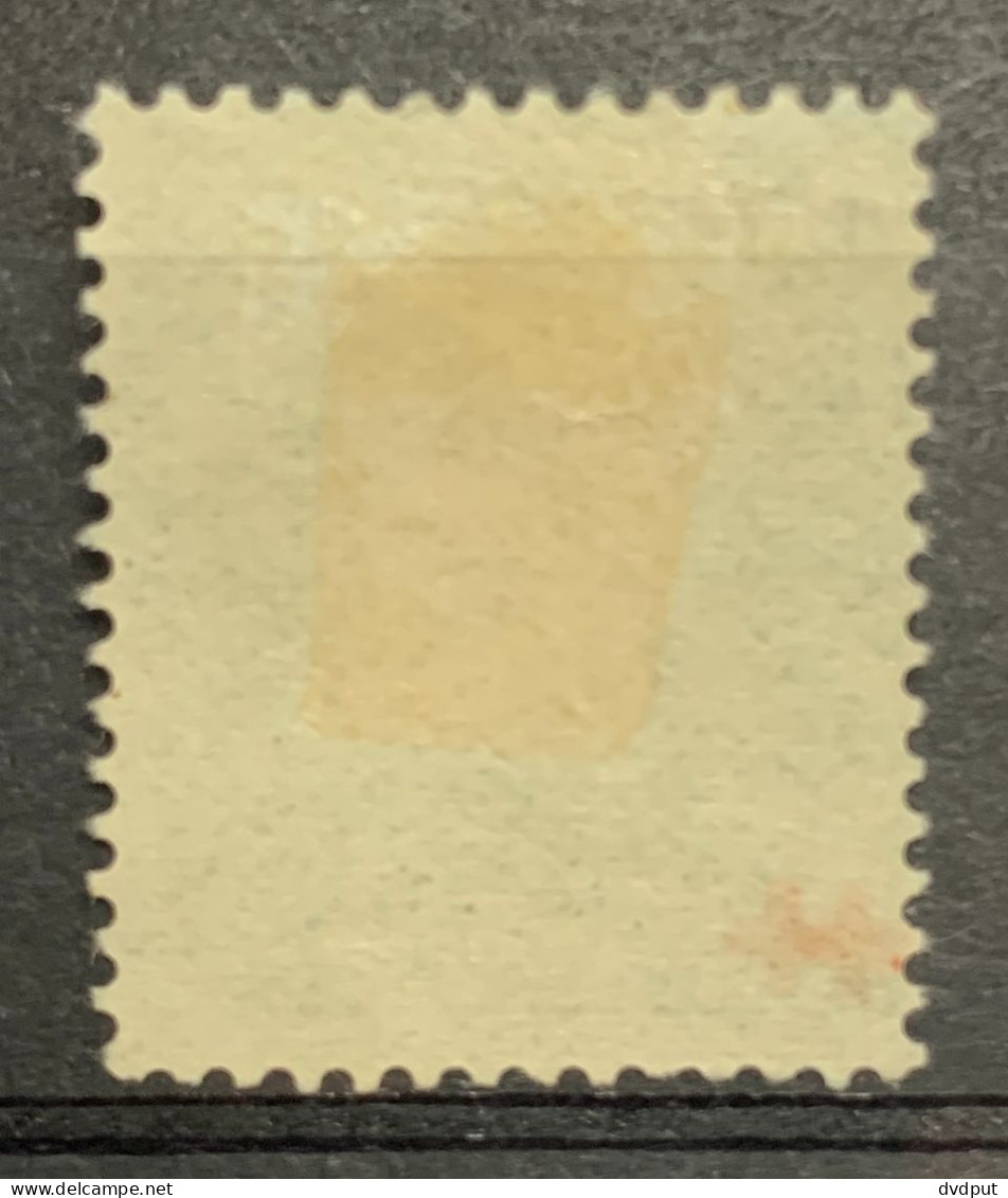 België, 1914, Nr 129, Dubbele Opdruk, Ongebruikt *,  Zegel VALS, Documentatie - 1914-1915 Rotes Kreuz