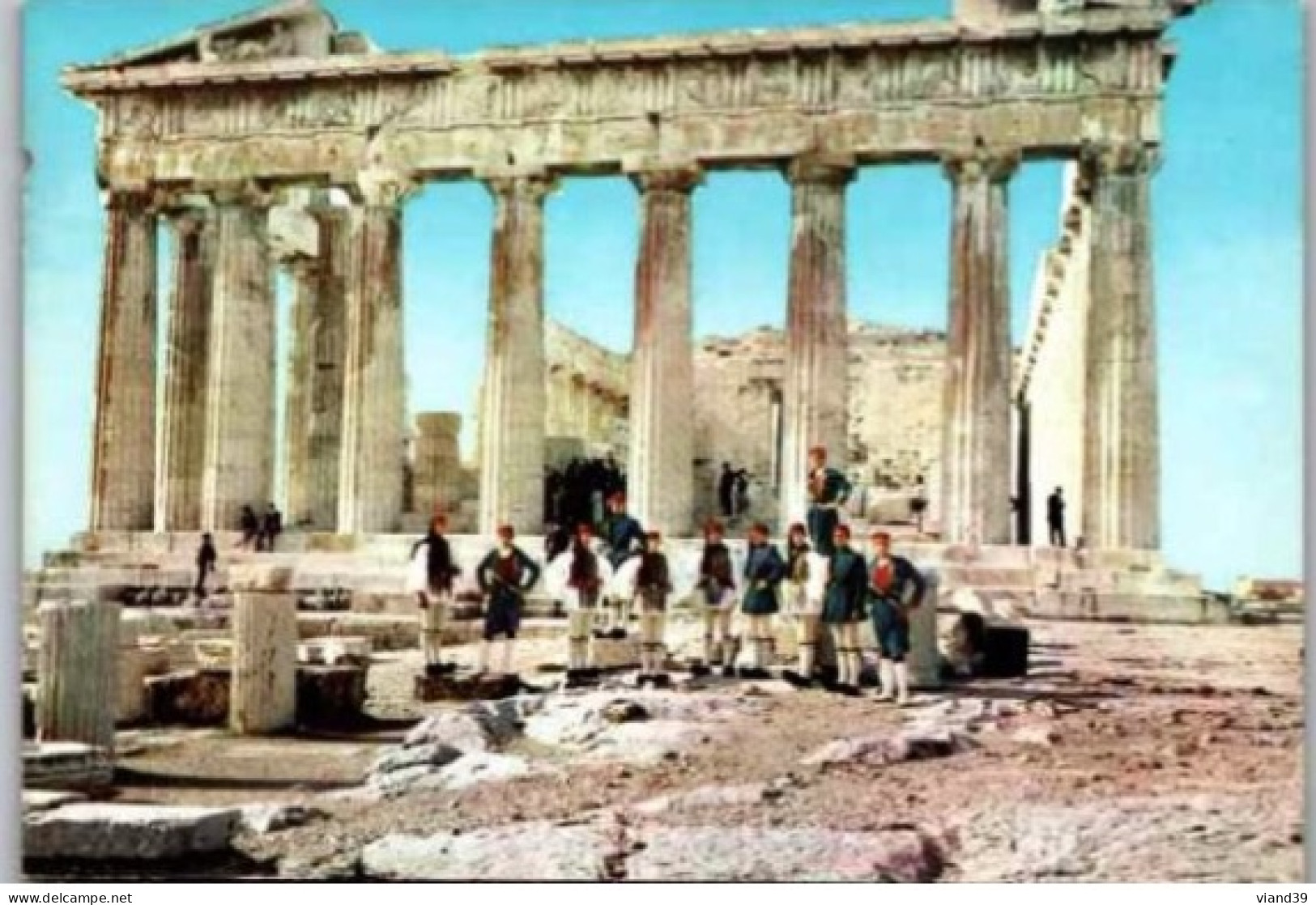 ATHENES.  -  L'Acropole: :  Le Parthénon Et Evzone Garde Royale. - Grèce