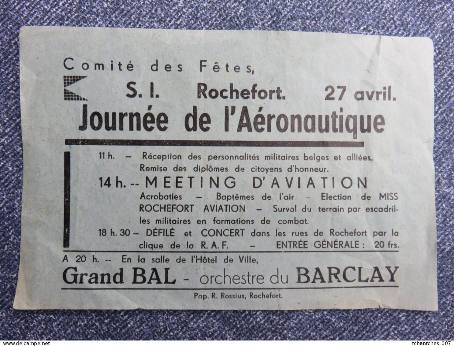 ROCHEFORT - JOURNEE DE L AERONAUTIQUE - MEETING AVIATION - - Affiches