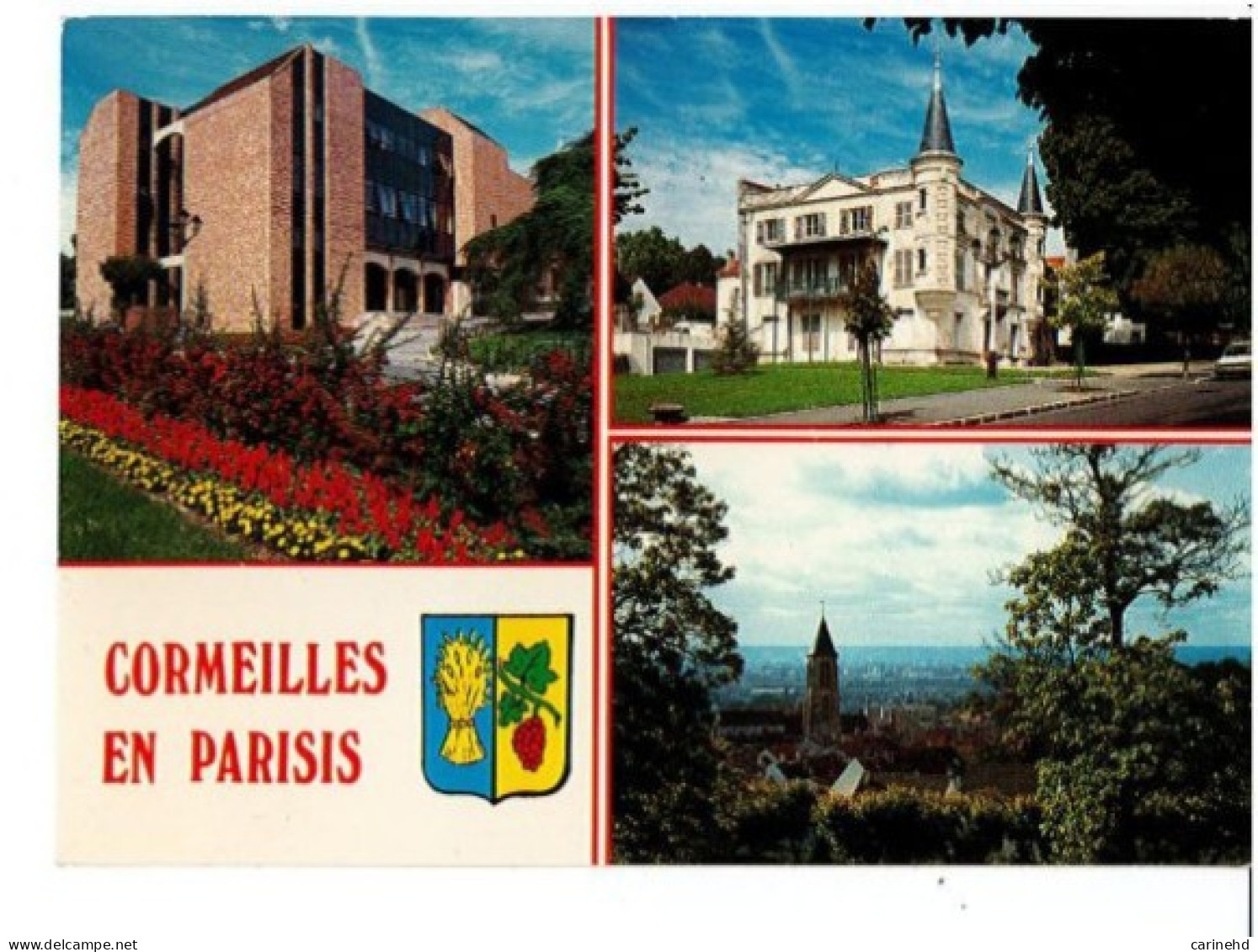 Cormeilles En Parisis, Abeille-Cartes, Mairie, Château Lamazière, Vue Générale - Cormeilles En Parisis