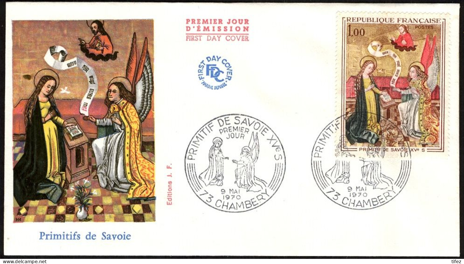 FDC/France/Année 1970 - N°1640 : Primitifs De Savoie XVe Siècle-CHAMBÉRY - 1970-1979