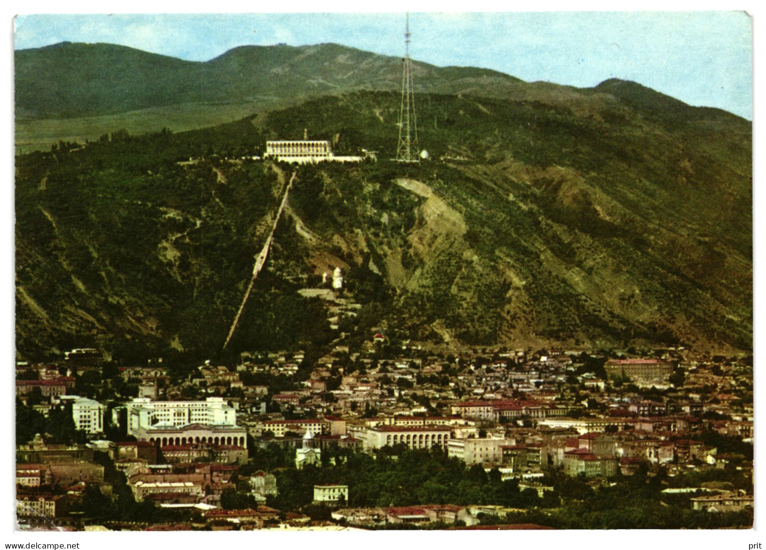 Tbilisi City View Soviet Georgia USSR 1974 Unused Postcard. Publisher: Photo Studio Of The Union Of Georgian Journalists - Géorgie