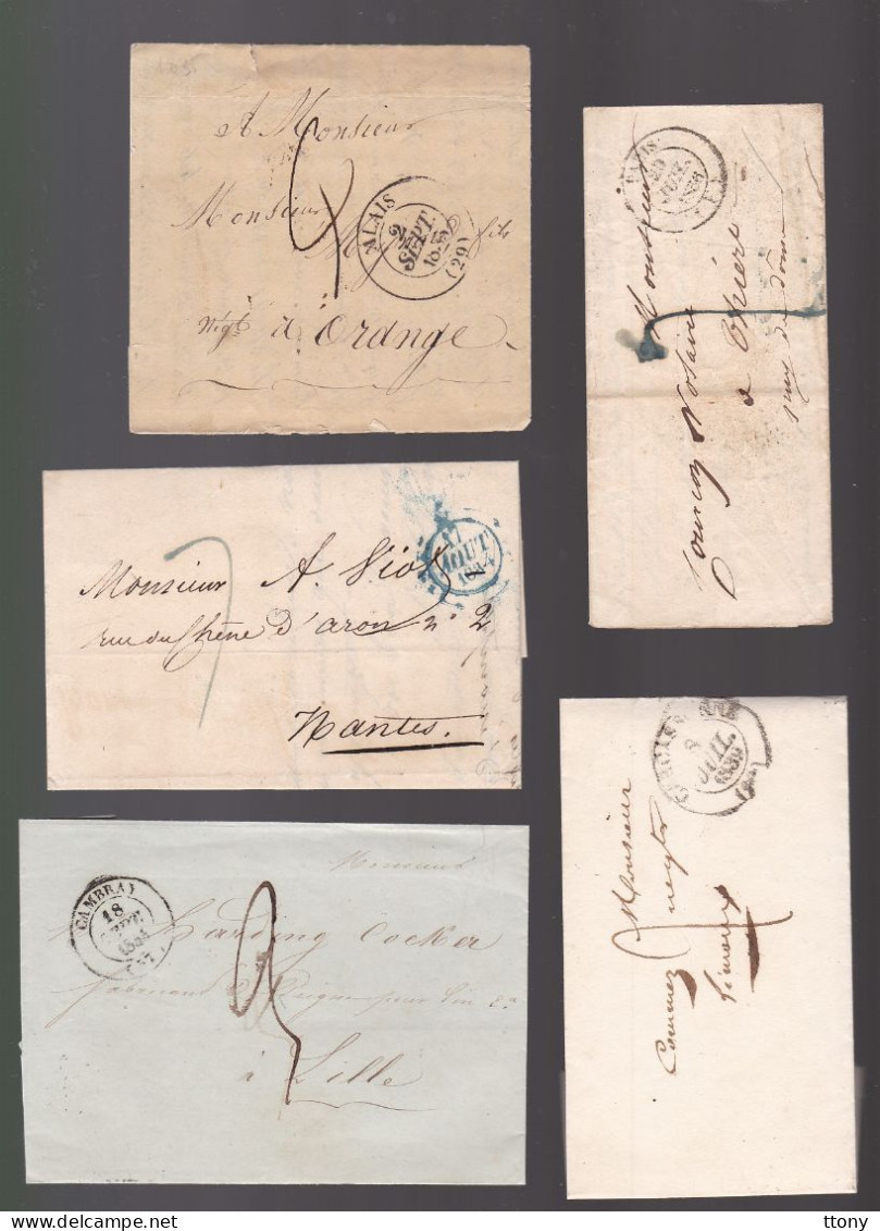 Un Lot De 15 Lettres Ou Enveloppe  Type : Sage &   Napoléon III  &  Précurseurs  Marques Postales - 1849-1876: Classic Period