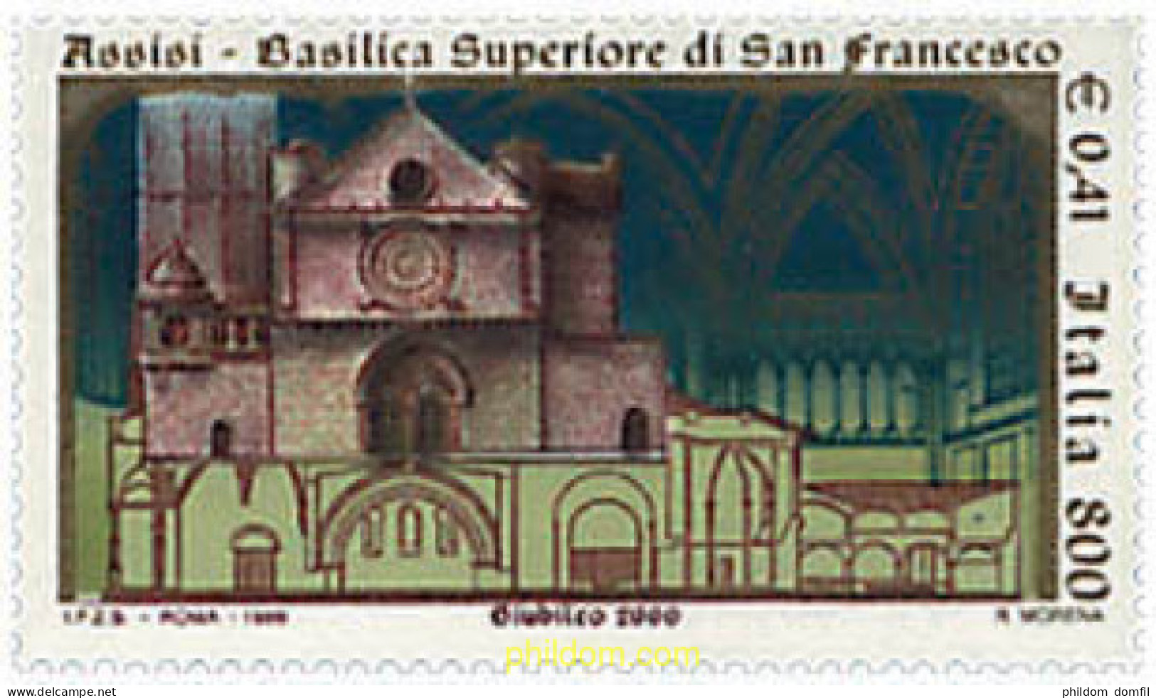 58812 MNH ITALIA 1999 RESTAURACION DE LA BASILICA SUPERIOR DE SAN FRANCISCO ASIS - 1991-00: Mint/hinged