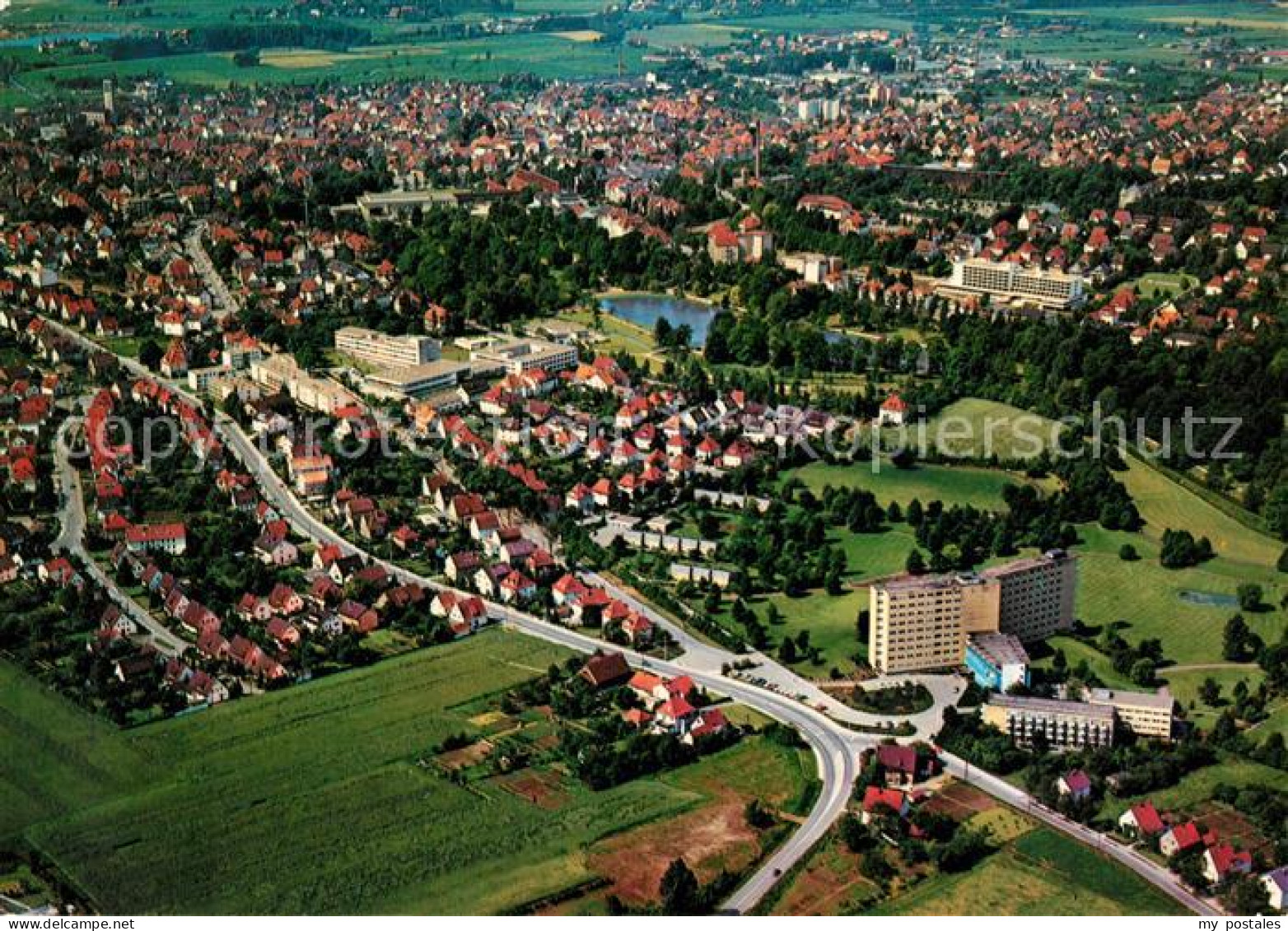 73088514 Bad Salzuflen Fliegeraufnahme Kurklinik LVA Lipperland Hotel Maritim Ba - Bad Salzuflen