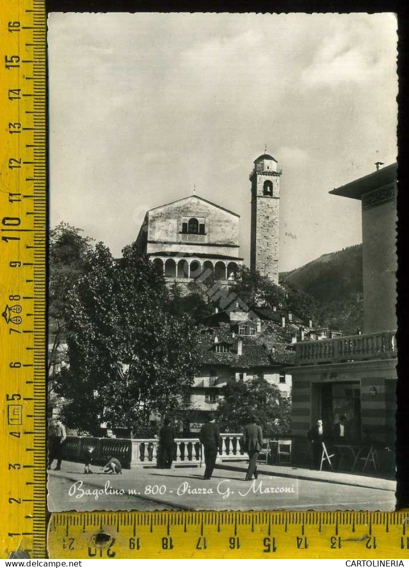 Brescia Bagolino Piazza G. Marconi (piccola Spelatura Sul Retro) - Brescia