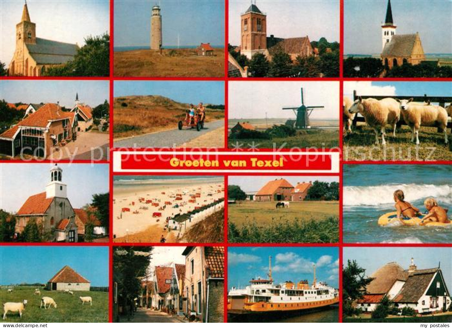 73084965 Texel Faehre Kirche Windmuehle Texel - Altri & Non Classificati