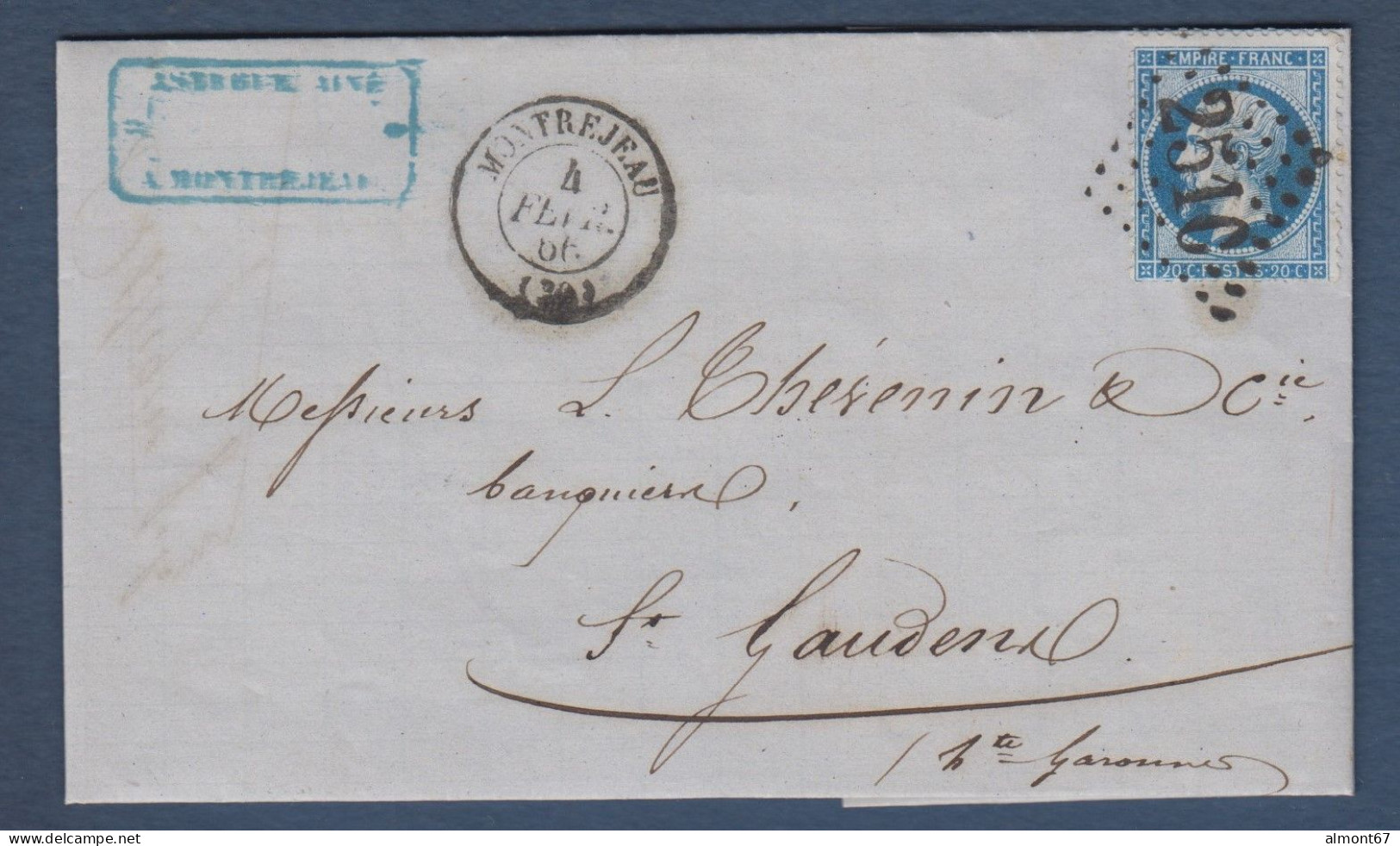 Haute Garonne - G.C. 2510 Et Cachet 15  MONTREJEAU - 1849-1876: Klassik