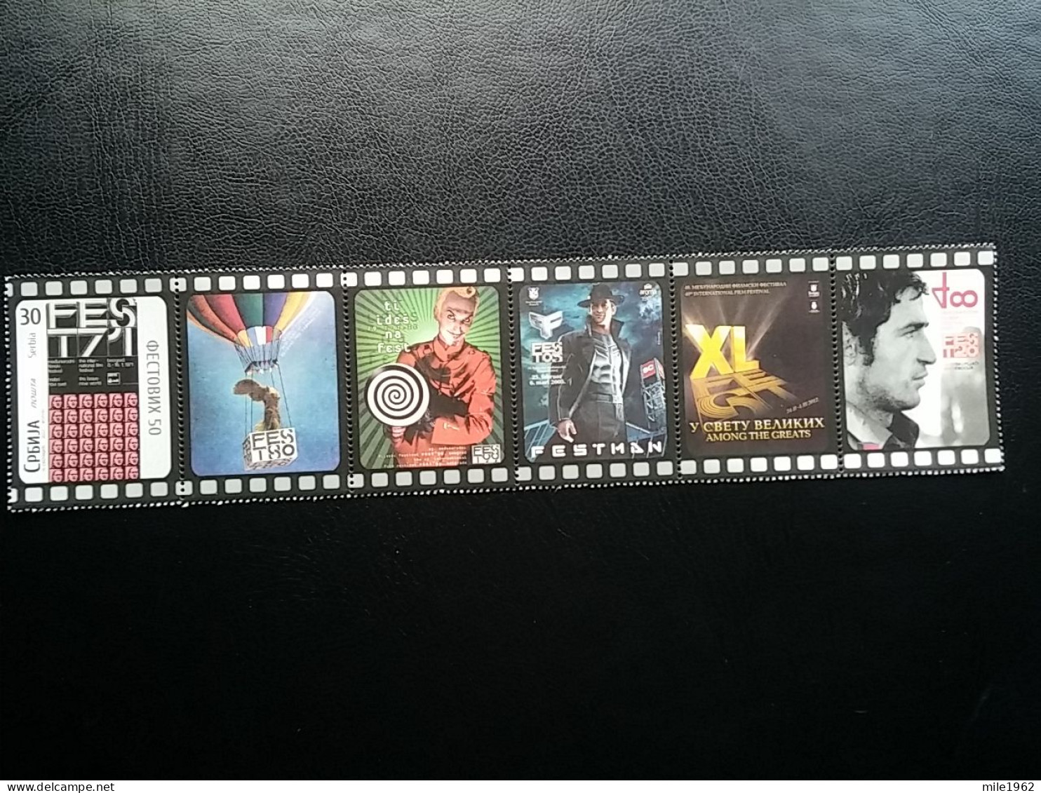 Stamp 3-13 - Serbia 2022 - VIGNETTE + Stamp, FEST's 50, Film, Movie - Serbia