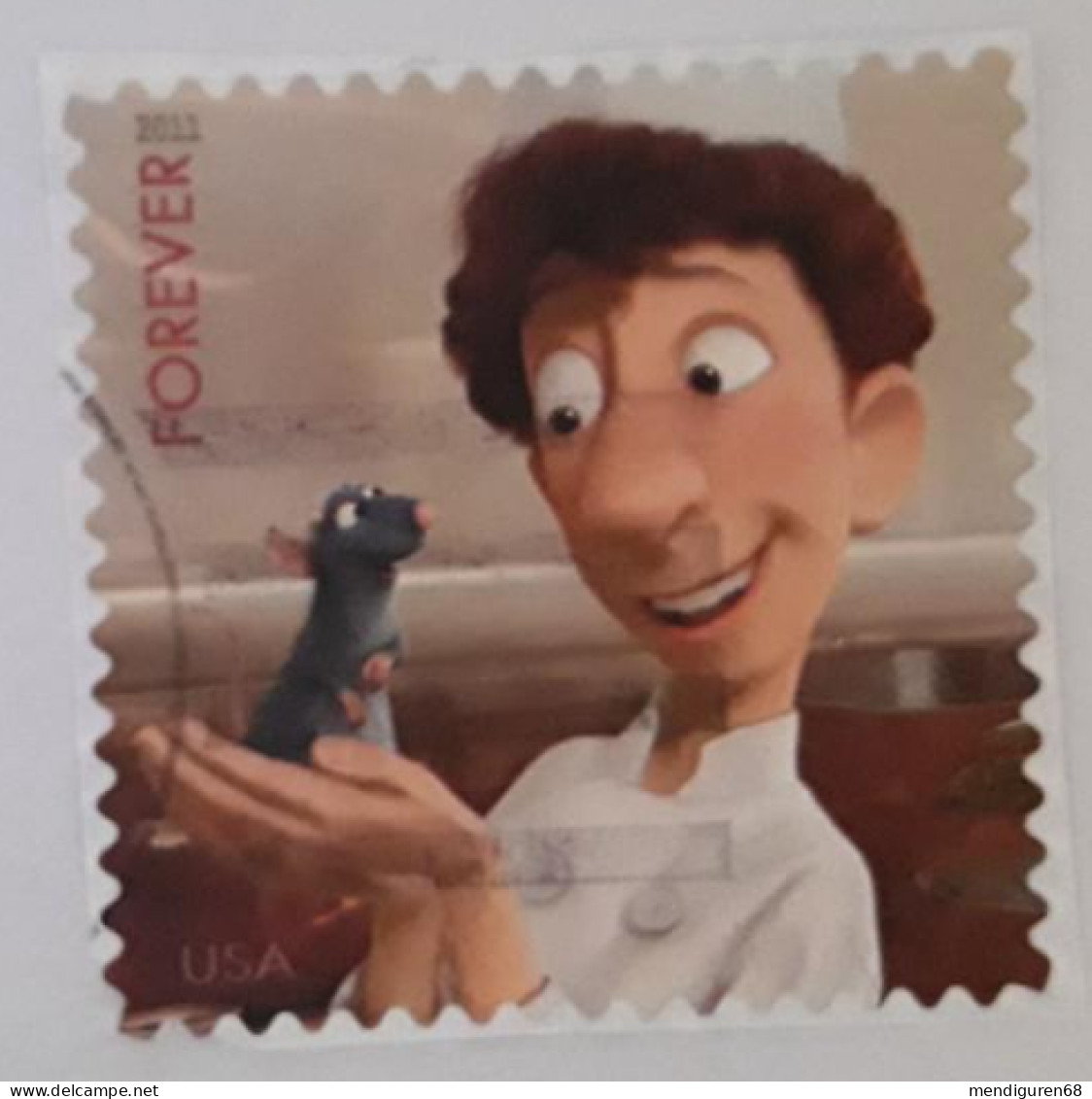 VERINIGTE STAATEN ETATS UNIS USA 2011 PIXAR FILMS HOLIDAY BAUBLES- SEND A HELLO: BOY AND MOUSE F SN 4554 MI 4749 YT 4409 - Used Stamps