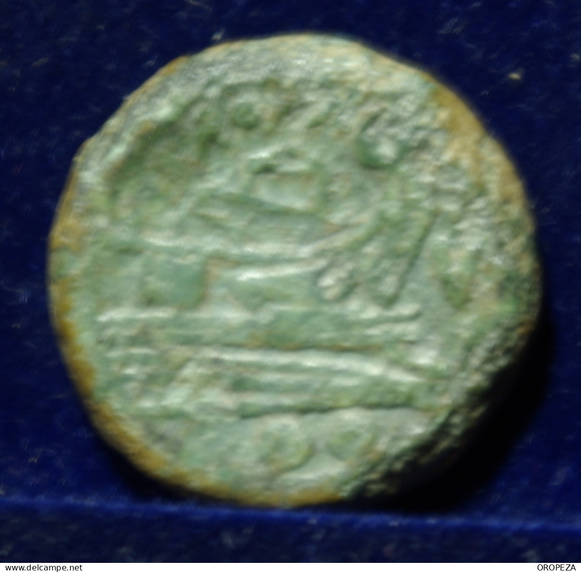 12 -  MUY BONITO  CUADRANTE - SERIE  SIMBOLOS -  ANCLA  - MBC - Republiek (280 BC Tot 27 BC)