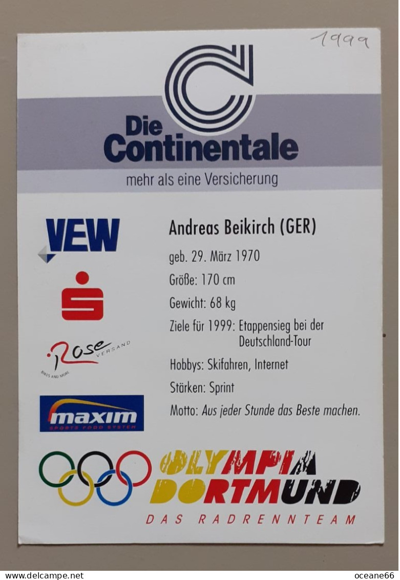 Andreas Beikirch Die Continentale 1999 - Radsport