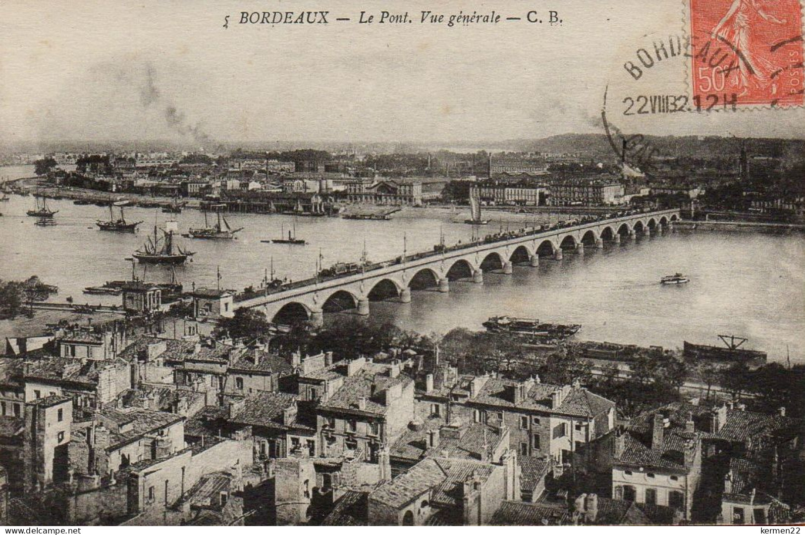 CPA 33 BORDEAUX Le Pont Vue Générale - Bordeaux