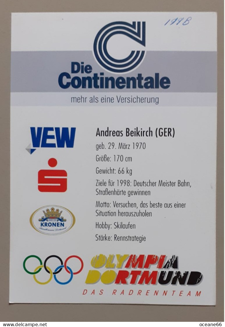 Andreas Beikirch Die Continentale 1998 - Cycling