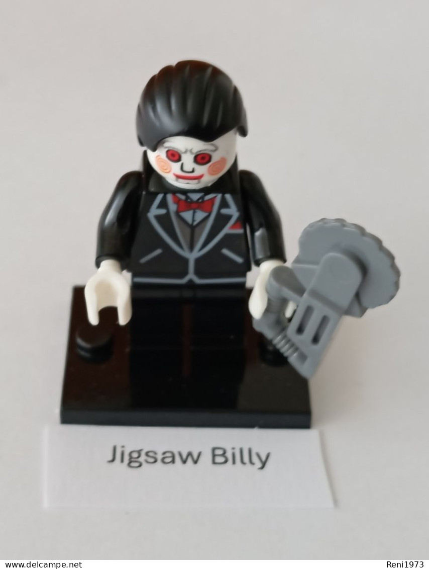 Horror Figur Jigsaw Billy, Mini-Steckfigur, Lego-Komp. - Autres & Non Classés