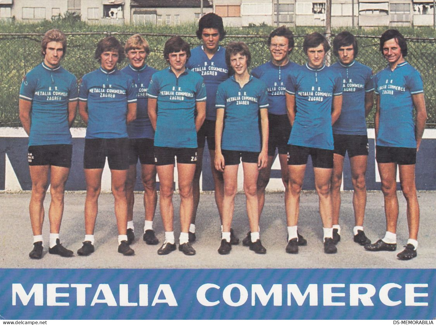 Cycling Team Metalia Commerce Zagreb Croatia Old Postcard Bicycle Bike Velo Fahrrad - Cyclisme