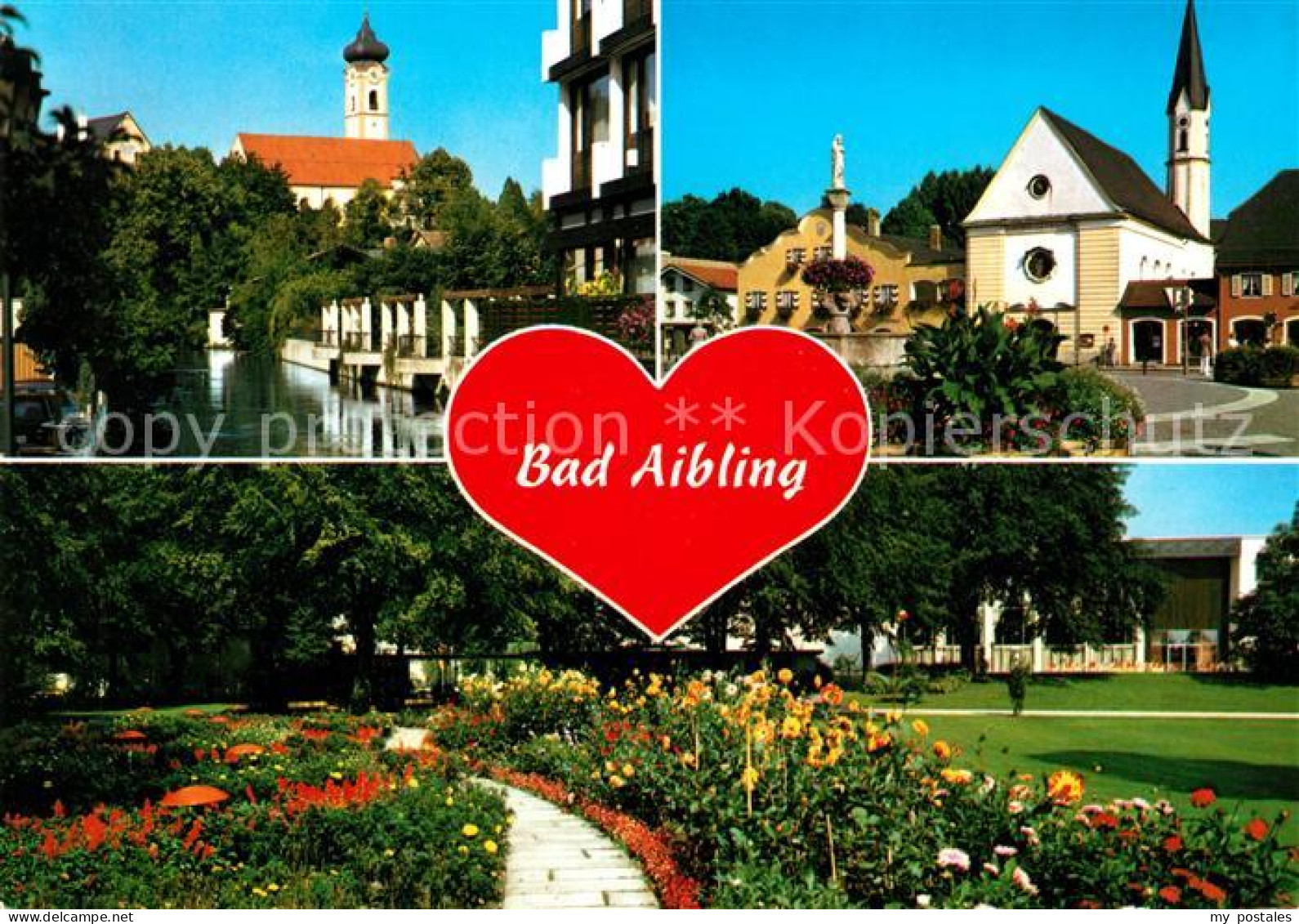 73082450 Bad Aibling Kirche Parkanlagen Ortsansicht Bad Aibling - Bad Aibling