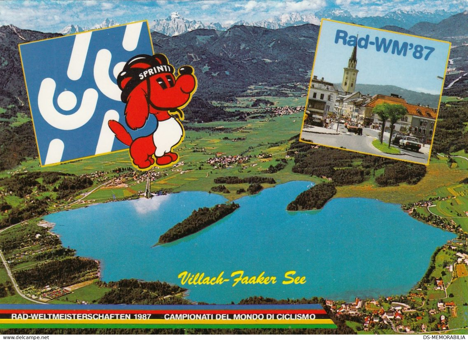 Cycling World Championship Austria 1987 Old Postcard Bicycle Bike Velo Fahrrad - Cyclisme