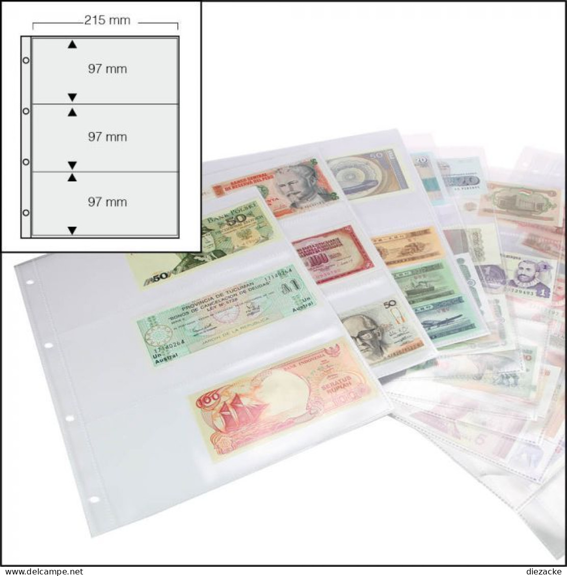 Safe Zusatzblätter 5483XL 50 Stück Für Banknoten Neu ( - Material