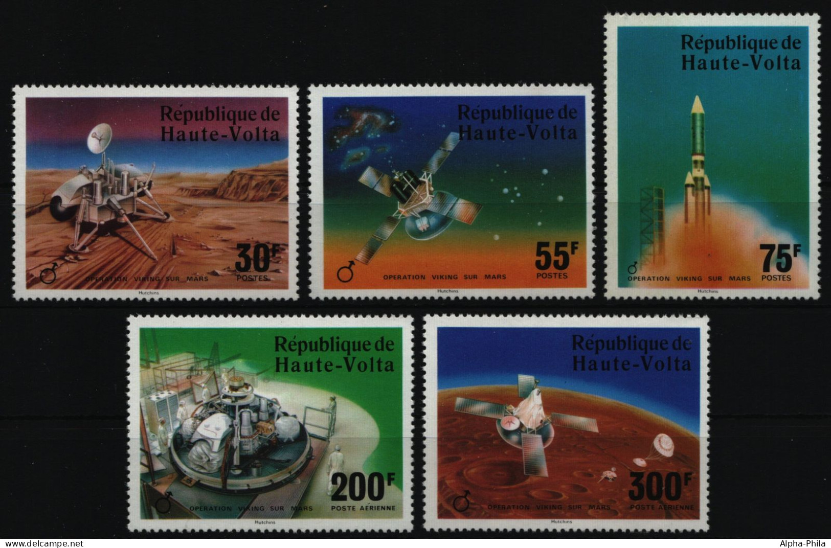 Obervolta 1976 - Mi-Nr. 632-636 ** - MNH - Raumfahrt / Space - Haute-Volta (1958-1984)