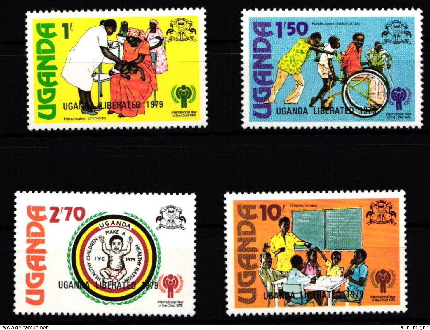 Uganda 203-206 Postfrisch Jahr Des KIndes #HD633 - Uganda (1962-...)