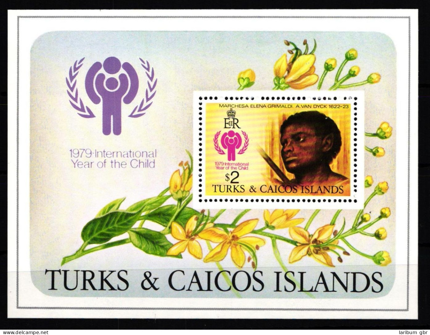 Turks Und Caicos Block 15 Mit 435 Postfrisch Jahr Des KIndes #HD632 - Turks And Caicos