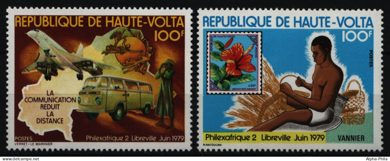 Obervolta 1979 - Mi-Nr. 750-751 ** - MNH - PHILEXAFRIQUE '79 - Upper Volta (1958-1984)
