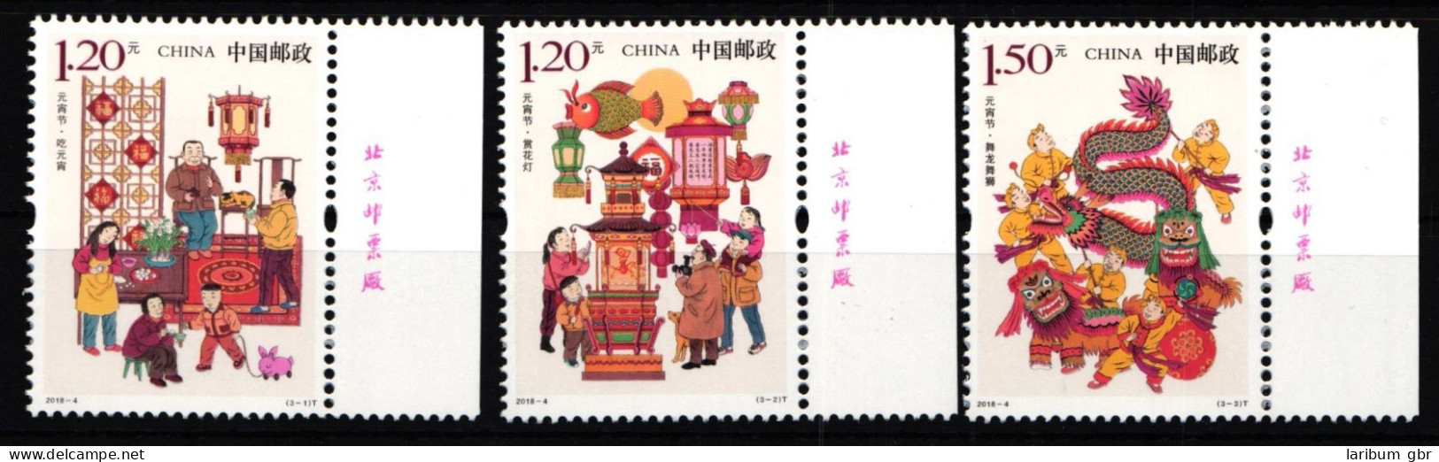 China Volksrepublik 4970-4972 Postfrisch Laternenfest #HX981 - Autres & Non Classés