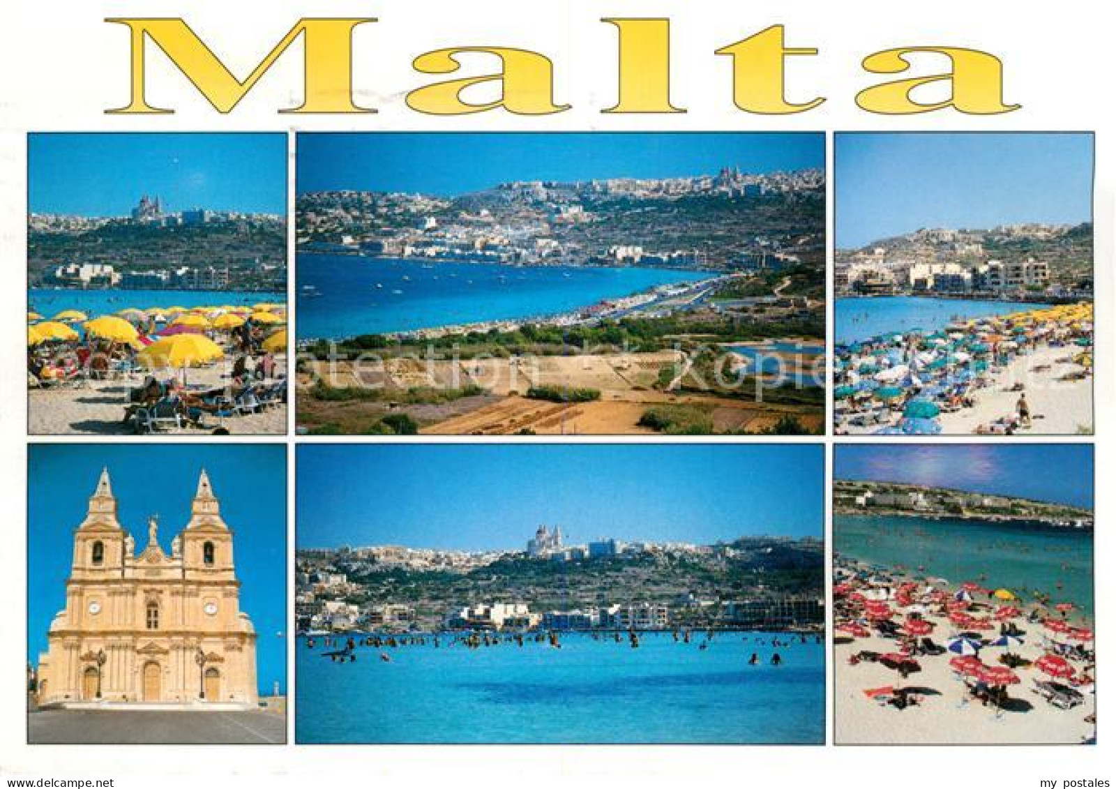 73081466 Malta Mellieha Bay Kirche Panorama Malta - Malte