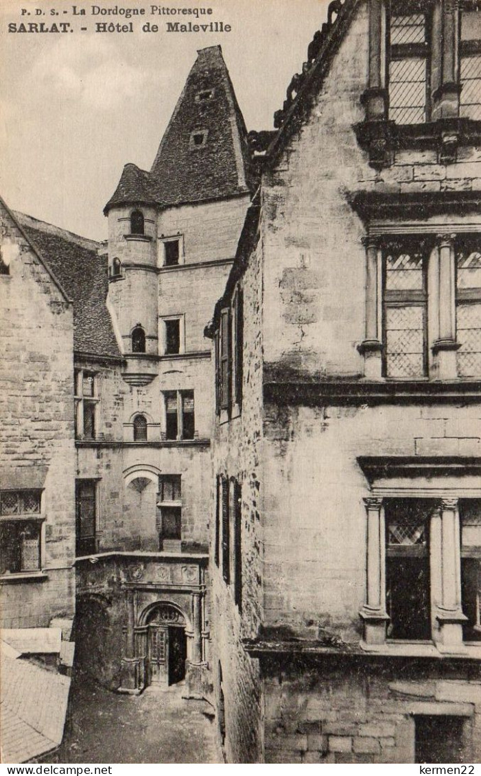 CPA 24 P.D.S. La Dordogne Pittoresque SARLAT Hôtel De Maleville - Sarlat La Caneda