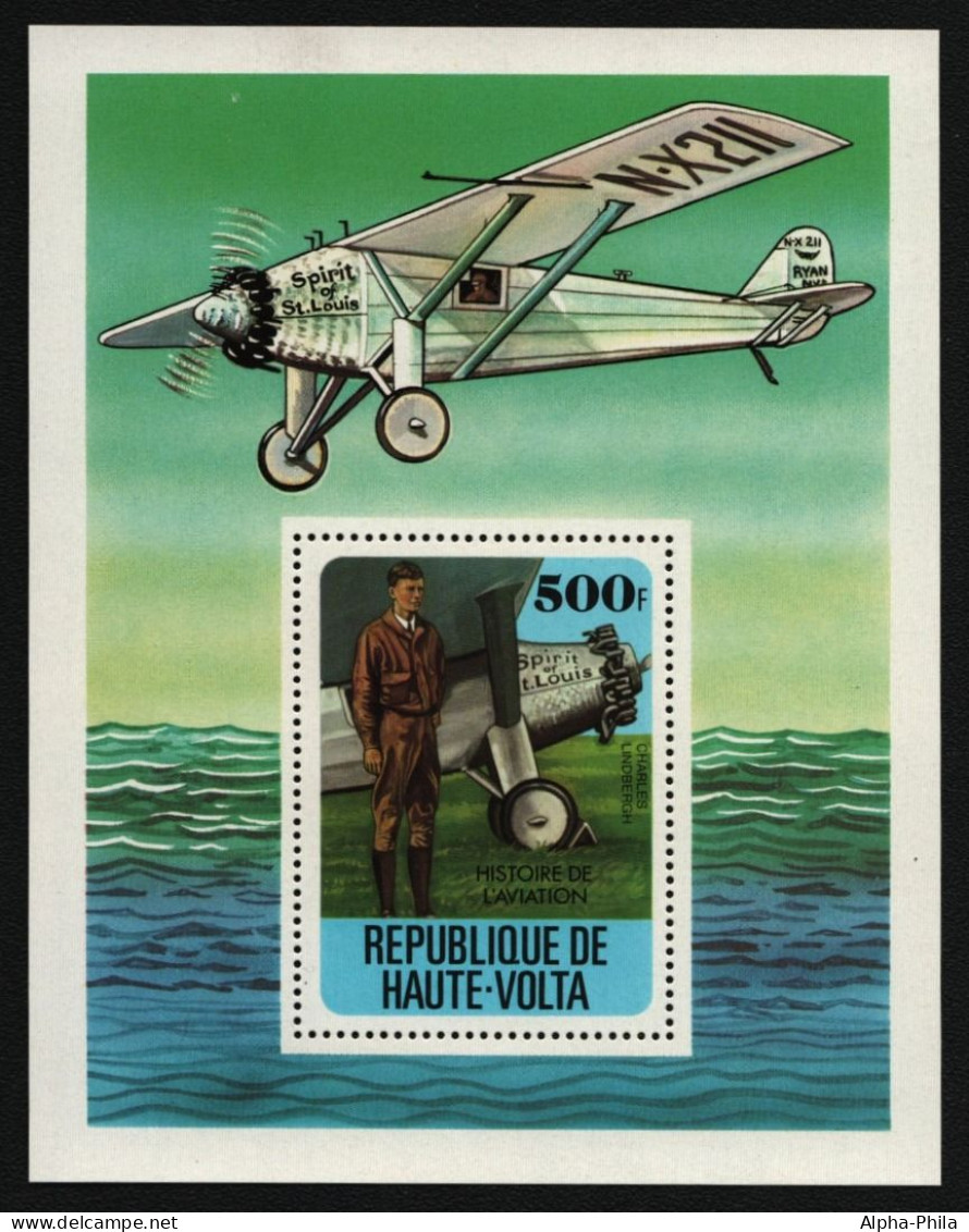 Obervolta 1978 - Mi-Nr. Block 49 ** - MNH - Flugzeuge / Airplanes - Opper-Volta (1958-1984)