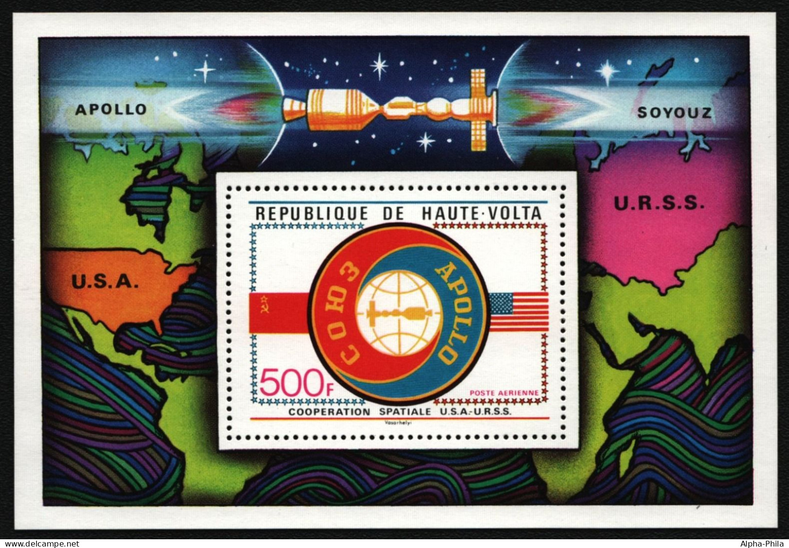 Obervolta 1975 - Mi-Nr. Block 36 ** - MNH - Raumfahrt / Space - Opper-Volta (1958-1984)