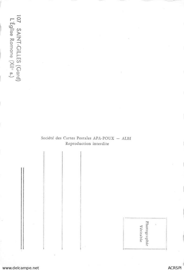 30  Saint-Gilles-du-Gard lot de 23 cartes de l'église Abbatiale    (scan R/V) 1 \PC1206