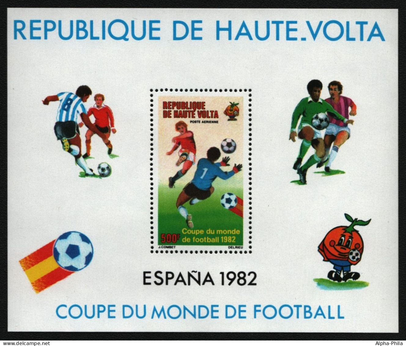 Obervolta 1982 - Mi-Nr. Block 58 ** - MNH - Fußball / Soccer - Opper-Volta (1958-1984)