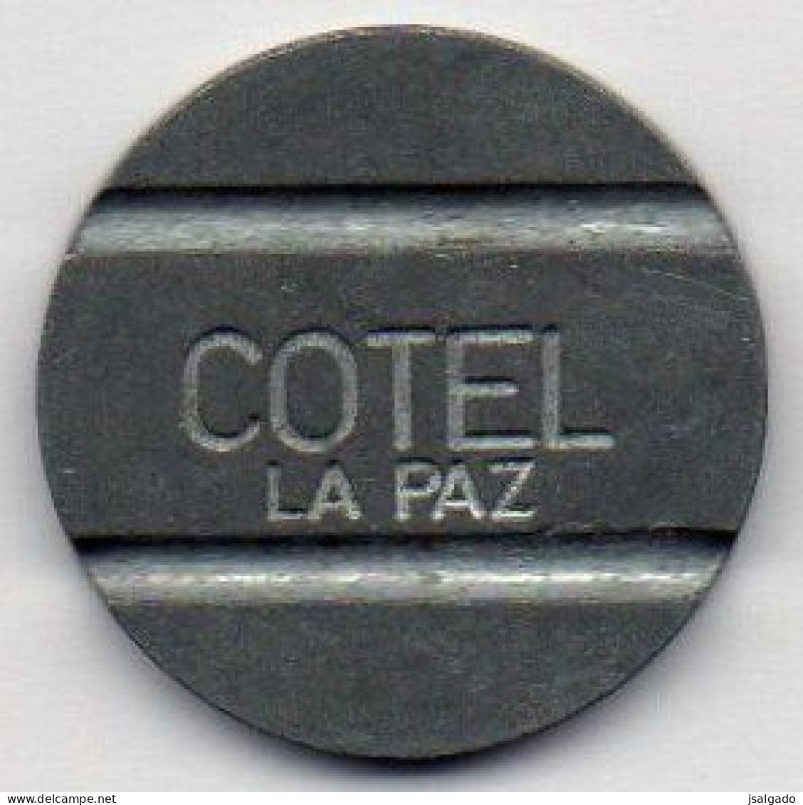 Bolívia Telephone Token  COTEL LA PAZ /  F Inside Triangle   1988 - Monétaires / De Nécessité
