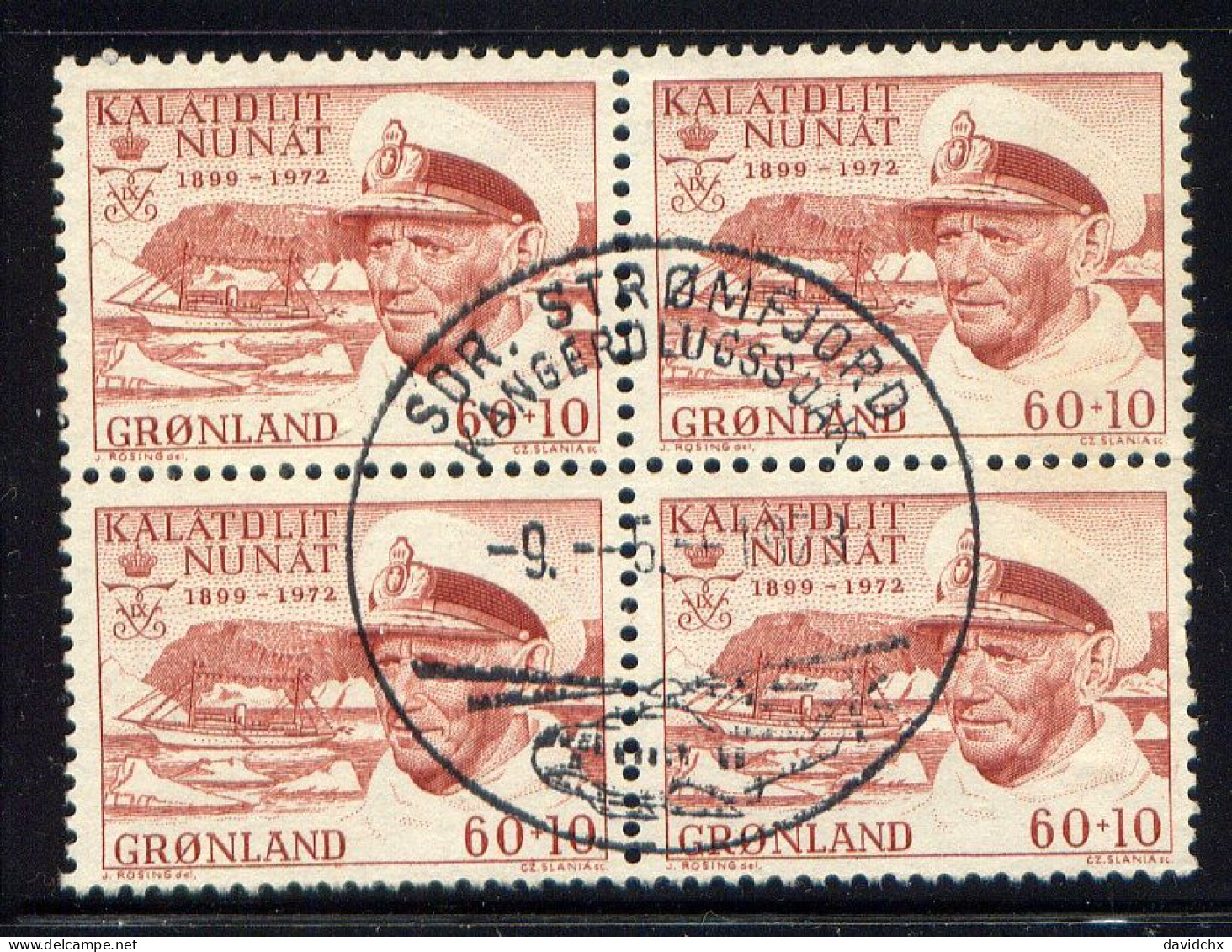 GREENLAND, BLOCK OF 4, NO. B5 - Used Stamps