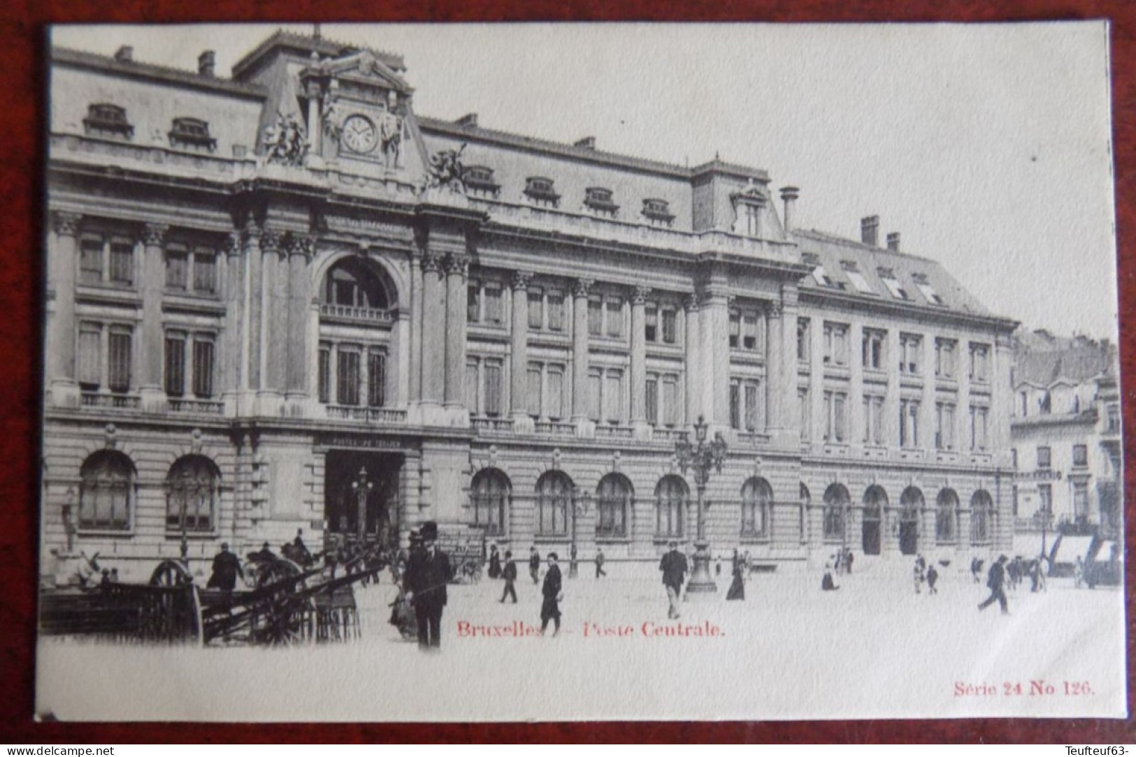 Cpa Bruxelles : Poste Centrale - Monuments