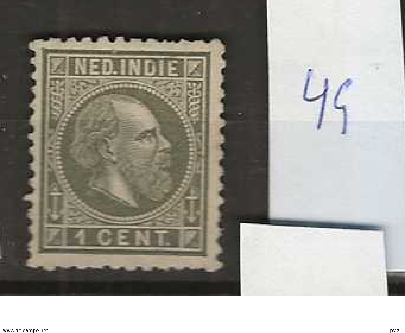 1870 MNG Nederlands Indië NVPH  4G Perf 11 1/2 : 12 Gr. G. - Niederländisch-Indien