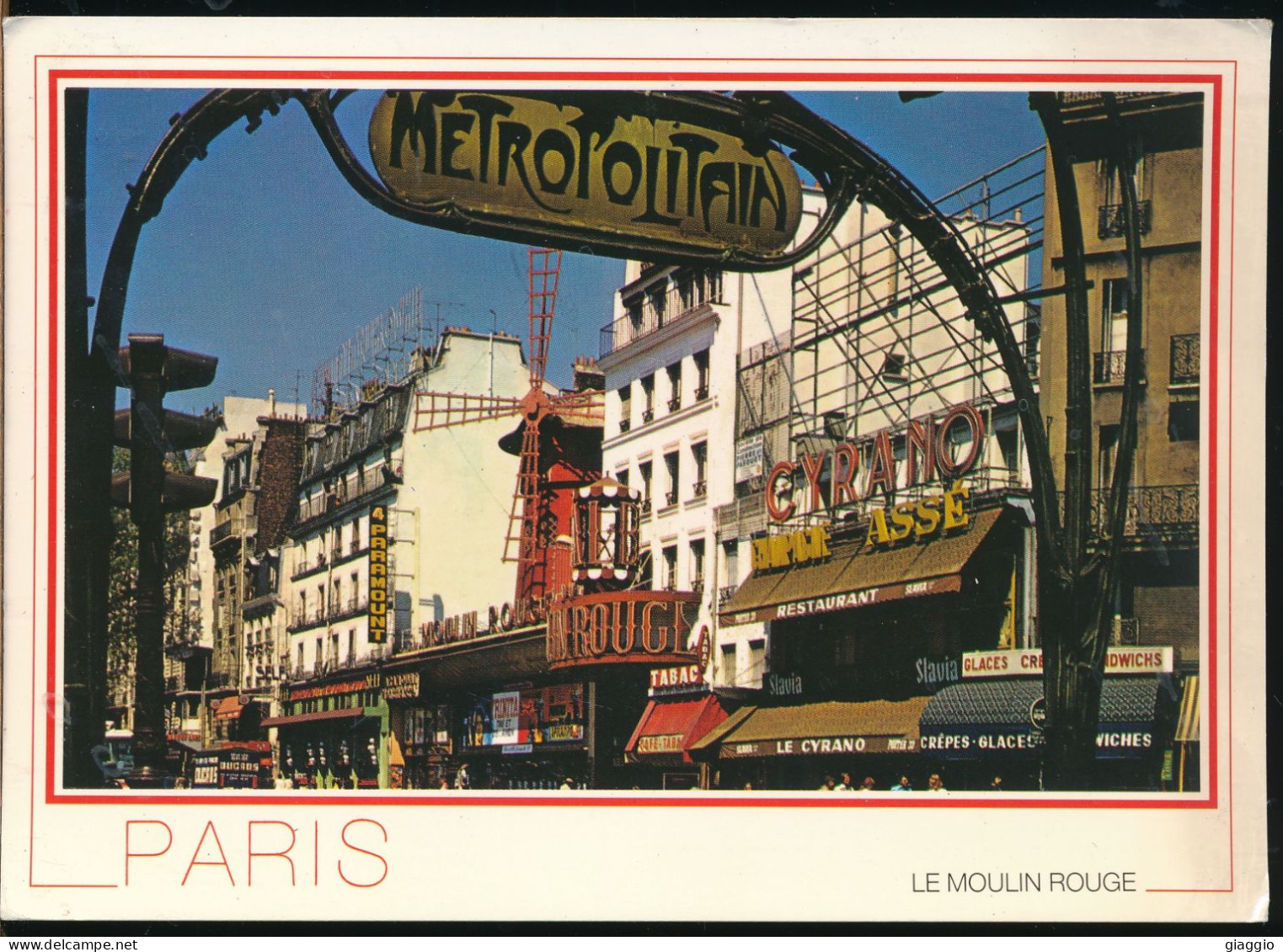 °°° 30861 - FRANCE - 75 - PARIS - LE MOULIN ROUGE - 1991 With Stamps °°° - Paris By Night