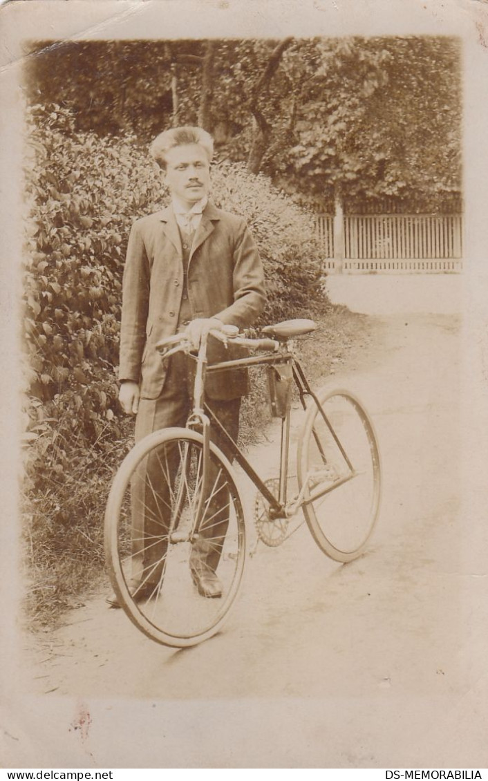 Cycling Real Photo Postcard Ca.1910 Bicycle Bike Velo Fahrrad - Radsport