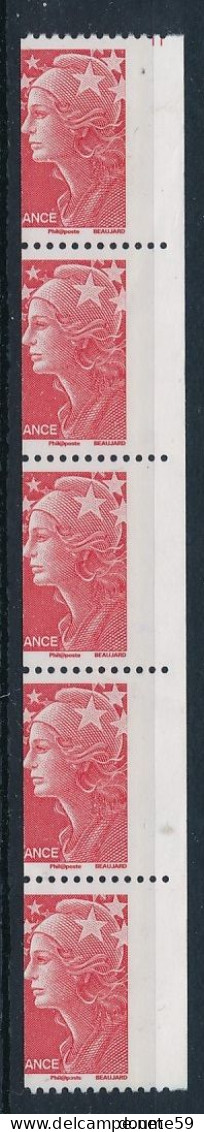 CA-106: FRANCE:  Lot Avec N°4240** Bande De 5 Piquage à Cheval Horizontal Bdf - Rollen