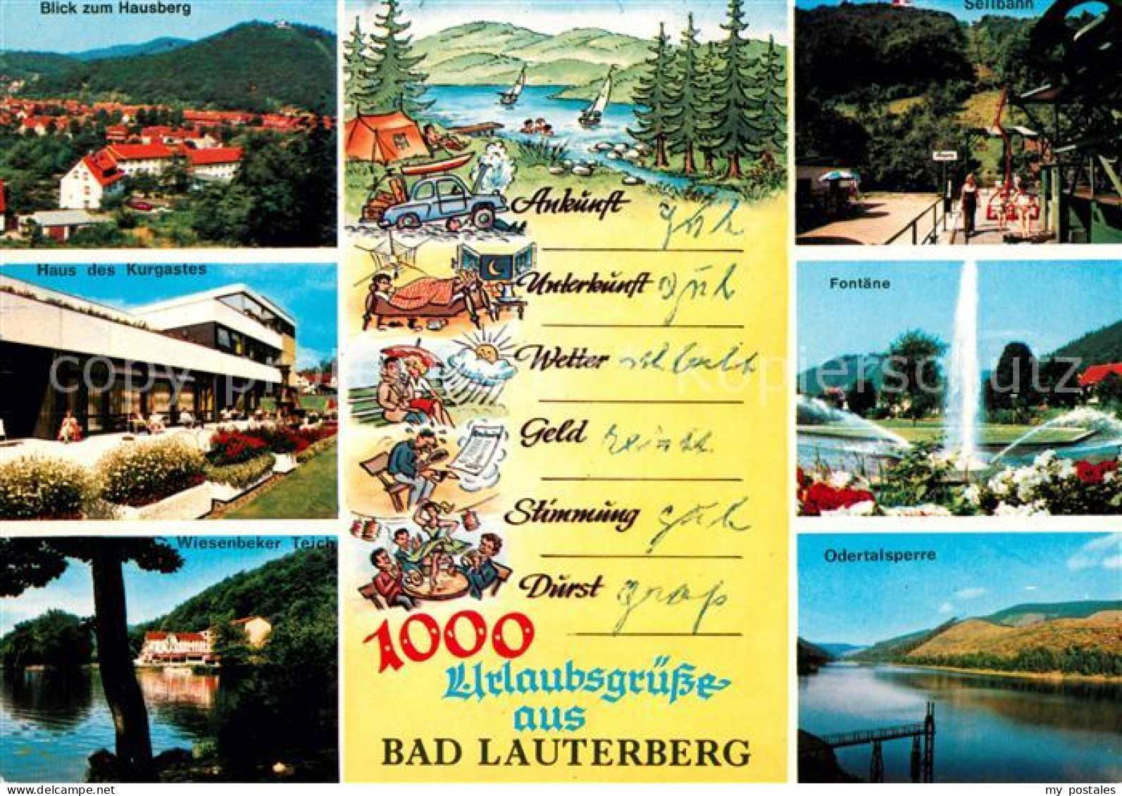 73076980 Bad Lauterberg Urlaubsgruesse Hausberg Haus Des Kurgastes Fontaene Seil - Bad Lauterberg