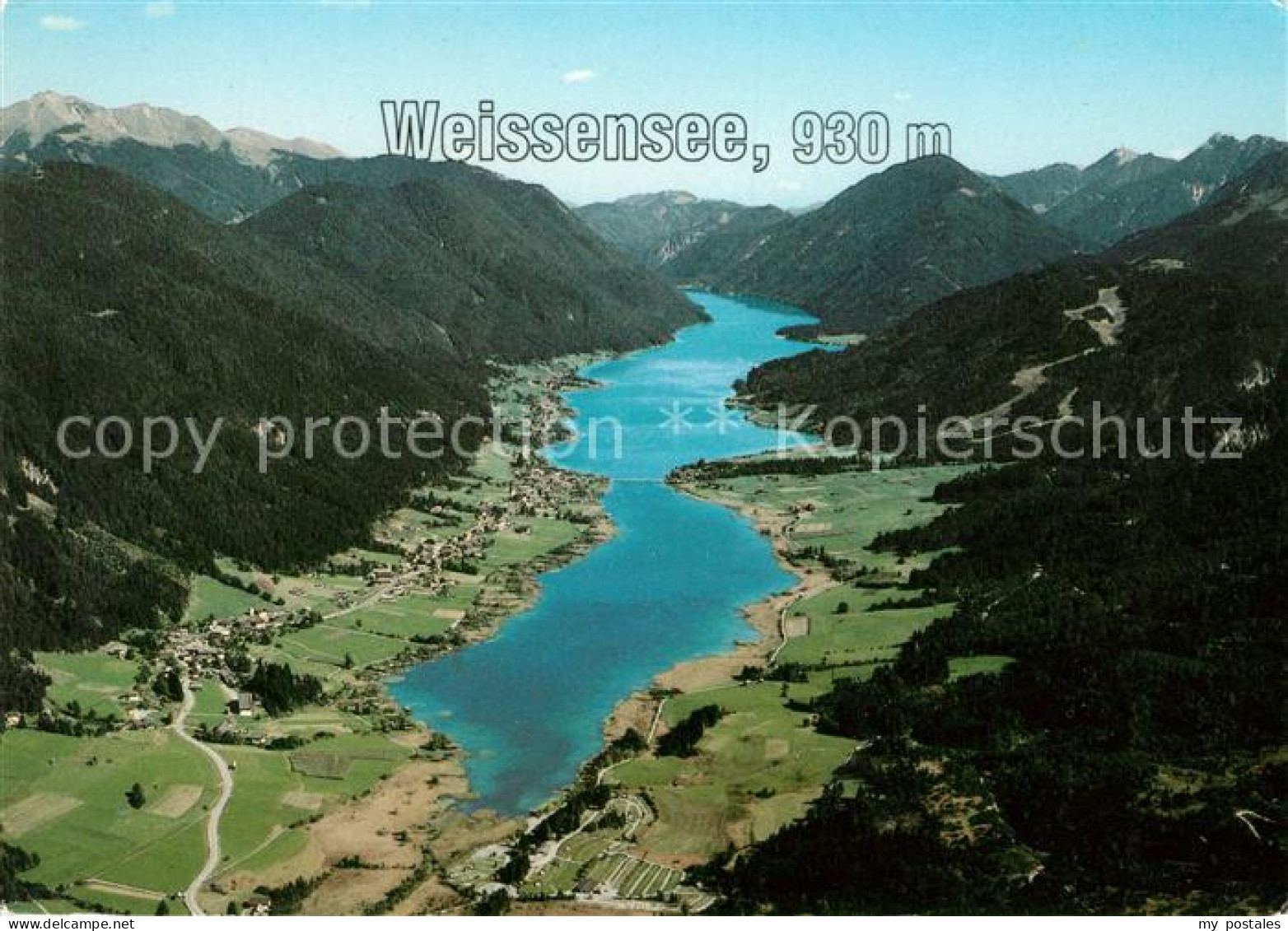 73076133 Weissensee Kaernten Fliegeraufnahme Weissensee - Weissensee